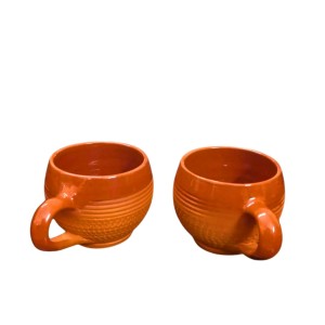 Terracotta Tea Cups with Handle (Set of 2) | Handcrafted Clay Kulhad Cups | Eco-Friendly Traditional Tea & Coffee Cups. Terracotta Tea Cups with Handle (Set of 2) | Handcrafted Clay Kulhad Cups | Eco-Friendly Traditional Tea & Coffee Cups.