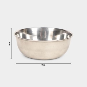 150 ml Steel Serving Bowl 9 X 3 cm (Pack of 1) 150 ml Steel Serving Bowl 9 X 3 cm (Pack of 1)