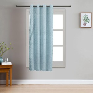 Home Beautiful 5 ft. Light Blue Polyester Curtain - (M2790) Home Beautiful 5 ft. Light Blue Polyester Curtain - (M2790)
