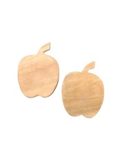 Apple Shape Wooden coaters – Natural Wooden MDF Shapes for DIY Crafts, Painting, Resin Art & Decoration (Pack of 2) Apple Shape Wooden coaters – Natural Wooden MDF Shapes for DIY Crafts, Painting, Resin Art & Decoration (Pack of 2)