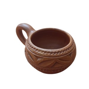 Handcrafted Clay Tea Cup Natural Terracotta Mug Eco-Friendly Pottery Hand Made Kulhad (Set of 4) Handcrafted Clay Tea Cup Natural Terracotta Mug Eco-Friendly Pottery Hand Made Kulhad (Set of 4)