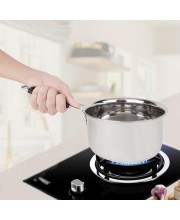 1.7 L Stainless Steel Saucepan, 3.5 X 6.7 in (Pack of 1) 1.7 L Stainless Steel Saucepan, 3.5 X 6.7 in (Pack of 1)
