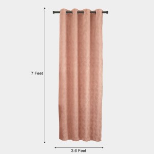 Home Beautiful Brown Polyester Curtain - (M2740) Home Beautiful Brown Polyester Curtain - (M2740)