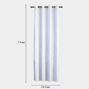 Home Beautiful 7ft. Light Blue Polyester Curtain - (M2749) Home Beautiful 7ft. Light Blue Polyester Curtain - (M2749)