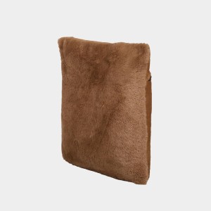 Home Beautiful Brown Polyester Cushion Cover