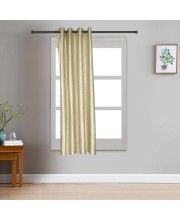 Home Beautiful 5 ft. Beige Polyester Curtain - (M2818)
