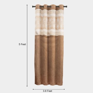 Home Beautiful 5 ft. Black Polyester Curtain - (M2827) Home Beautiful 5 ft. Black Polyester Curtain - (M2827)
