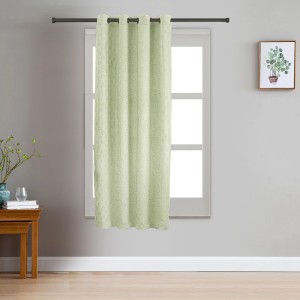 Home Beautiful 5 ft. Light Green Polyester Curtain - (M2821)