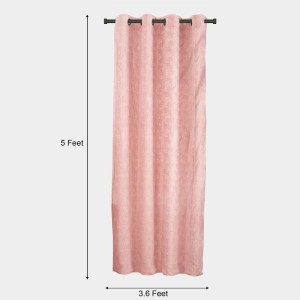 Home Beautiful Pink Polyester Curtain - (M2737) Home Beautiful Pink Polyester Curtain - (M2737)
