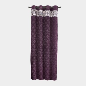 Home Beautiful 5 ft. Dark Grey Polyester Curtain - (M2777)
