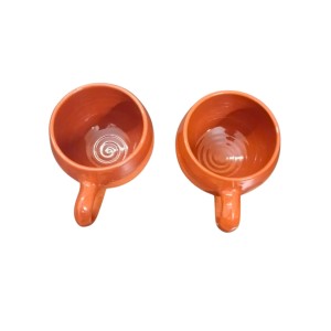 Terracotta Tea Cups with Handle (Set of 2) | Handcrafted Clay Kulhad Cups | Eco-Friendly Traditional Tea & Coffee Cups. Terracotta Tea Cups with Handle (Set of 2) | Handcrafted Clay Kulhad Cups | Eco-Friendly Traditional Tea & Coffee Cups.