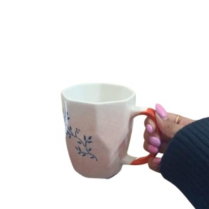 Ceramic Tea & Coffee Mugs Set of 6 – Elegant Leaf Print Cups with Comfortable Handle for Home, Office & Gifting Ceramic Tea & Coffee Mugs Set of 6 – Elegant Leaf Print Cups with Comfortable Handle for Home, Office & Gifting