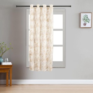 Home Beautiful 5 ft. Beige Polyester Curtain - (M2832) Home Beautiful 5 ft. Beige Polyester Curtain - (M2832)