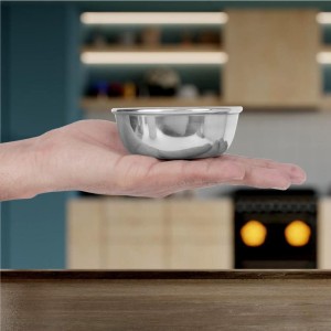 150 ml Stainless Steel Bowl, 4 X 9.5 cm (Pack of 1) 150 ml Stainless Steel Bowl, 4 X 9.5 cm (Pack of 1)