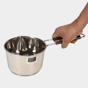 1 L Steel Saucepan 9 X 14 cm (Pack of 1) 1 L Steel Saucepan 9 X 14 cm (Pack of 1)