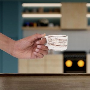Hitech Sales 120 ml Stoneware Cup White | Microwave Safe Ceramic Cup | Ideal for Daily Use Hitech Sales 120 ml Stoneware Cup White | Microwave Safe Ceramic Cup | Ideal for Daily Use