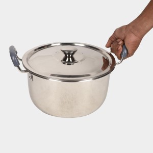 4.5 L Steel Cooking Pot 25 X 12.5 cm, 1Lid, 1Pot 4.5 L Steel Cooking Pot 25 X 12.5 cm, 1Lid, 1Pot