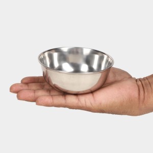 150 ml Steel Serving Bowl 9 X 3 cm (Pack of 1) 150 ml Steel Serving Bowl 9 X 3 cm (Pack of 1)