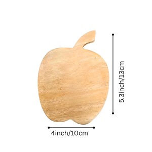 Apple Shape Wooden coaters – Natural Wooden MDF Shapes for DIY Crafts, Painting, Resin Art & Decoration (Pack of 2) Apple Shape Wooden coaters – Natural Wooden MDF Shapes for DIY Crafts, Painting, Resin Art & Decoration (Pack of 2)