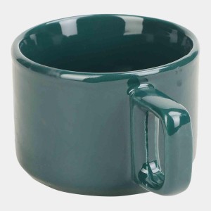 Hitech Sales 100 ml Stoneware Cup Green | Microwave Safe Ceramic Cup | Ideal for Daily Use Hitech Sales 100 ml Stoneware Cup Green | Microwave Safe Ceramic Cup | Ideal for Daily Use