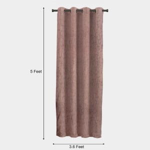 Home Beautiful 5 ft. Brown Polyester Curtain - (M2845) Home Beautiful 5 ft. Brown Polyester Curtain - (M2845)