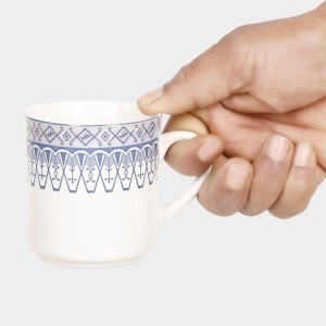 Hitech Sales 120 ml Stoneware Cup Set of 6 Blue | Durable & Microwave Safe | Set for Tea/Coffee Elegant Design Hitech Sales 120 ml Stoneware Cup Set of 6 Blue | Durable & Microwave Safe | Set for Tea/Coffee Elegant Design