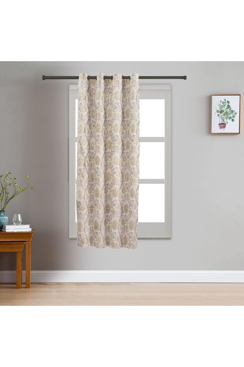 Home Beautiful 5 ft. Light Grey Polyester Curtain - (M2782)