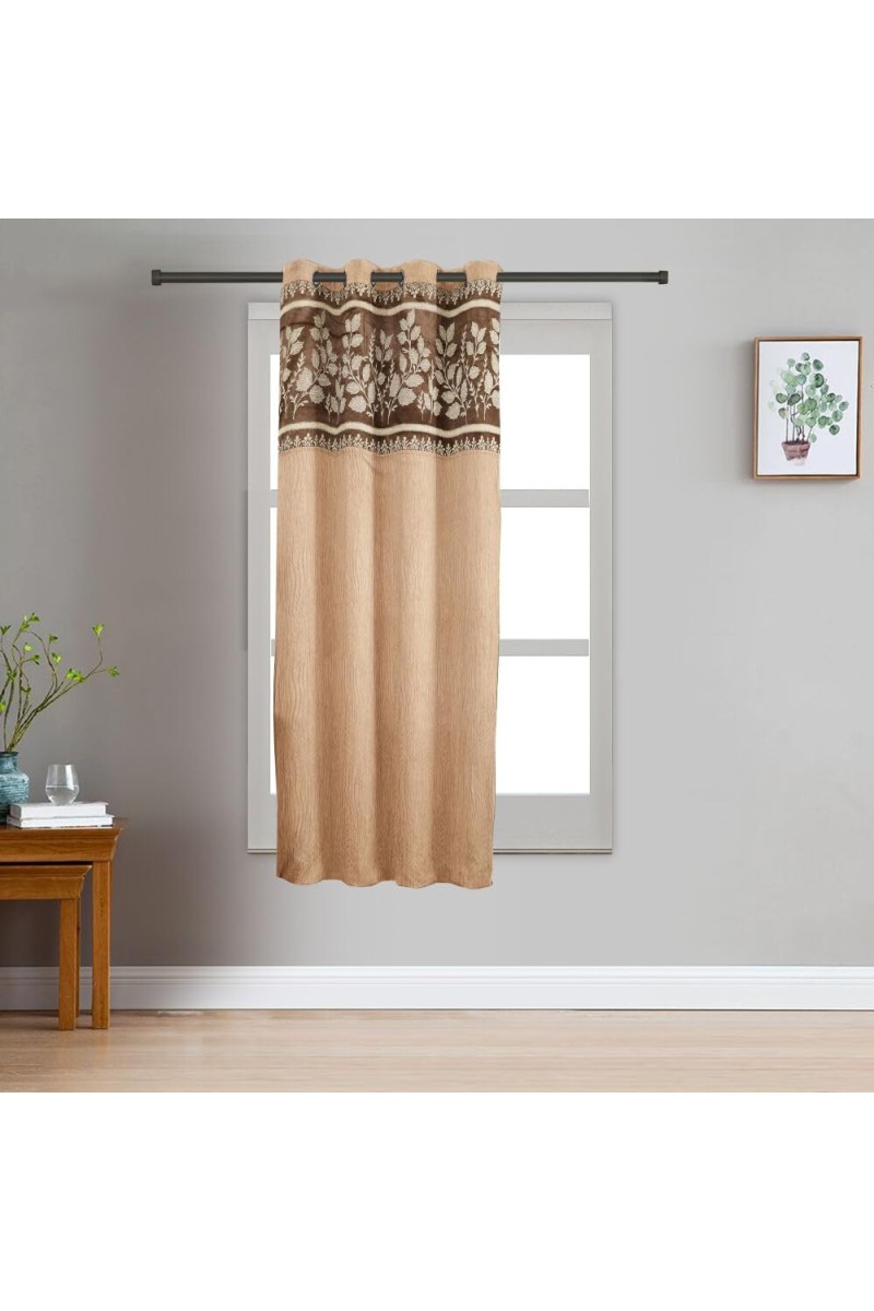 Home Beautiful 5 ft. Brown Polyester Curtain - (M2796)