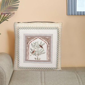 Home Beautiful White Polyester Cushion Cover