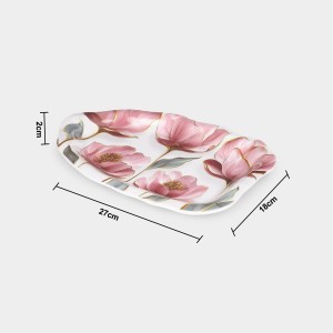 1 Melamine Snack Plate - (M1319) 1 Melamine Snack Plate - (M1319)