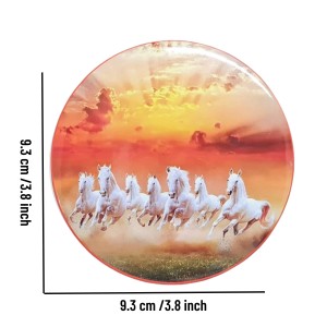 Stainless Steel Round Seven Horses Fridge Magnet | Decorative Refrigerator Magnet for Home & Office | Pack of 1 Stainless Steel Round Seven Horses Fridge Magnet | Decorative Refrigerator Magnet for Home & Office | Pack of 1