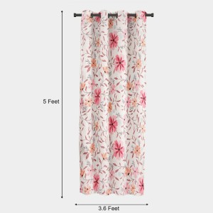Home Beautiful 5 ft. Pink Polyester Curtain - (M2819) Home Beautiful 5 ft. Pink Polyester Curtain - (M2819)