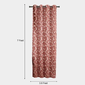 Home Beautiful 7ft. Maroon Polyester Curtain - (M2725) Home Beautiful 7ft. Maroon Polyester Curtain - (M2725)