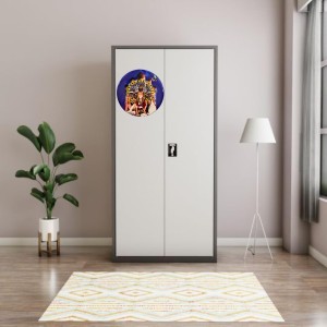 Stainless Steel Round Maa Kali with Sarada Devi & Ramakrishna Paramahansa Fridge Magnet | Devotional & Decorative Refrigerator Magnet for Home & Office | Pack of 1