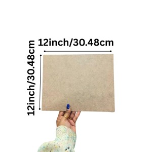 MDF Board Sheet 3 mm for Arts & Crafts | Premium MDF Wood Sheets for Painting, Resin Art, Mandala, Pyrography & Decoupage | 12 x 12 Inch | Pack of 10 (12x12) MDF Board Sheet 3 mm for Arts & Crafts | Premium MDF Wood Sheets for Painting, Resin Art, Mandala, Pyrography & Decoupage | 12 x 12 Inch | Pack of 10 (12x12)