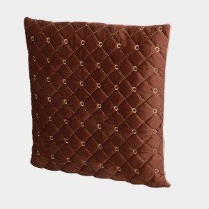 Home Beautiful Brown Velvet Cushion Cover Home Beautiful Brown Velvet Cushion Cover