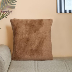 Home Beautiful Brown Polyester Cushion Cover