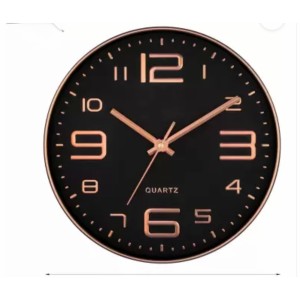 Hitech Sales Modern Classic Quartz Stylish Analog 25 Cm Decorative WallClock Battery Operated Round Easy to Read for Living Room Bedroom Office Kitchen School Hitech Sales Modern Classic Quartz Stylish Analog 25 Cm Decorative WallClock Battery Operated Round Easy to Read for Living Room Bedroom Office Kitchen School