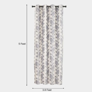 Home Beautiful 5ft. Light Grey Polyester Curtain - (M2757) Home Beautiful 5ft. Light Grey Polyester Curtain - (M2757)