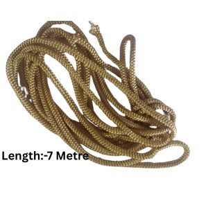 HiTechMart Golden Braided Nylon Rope – Durable, Heavy-Duty Multipurpose Cord for DIY Crafts, Decoration, Outdoor, and Industrial Use – Strong & Flexible Twisted Rope – 7 Metre Length HiTechMart Golden Braided Nylon Rope – Durable, Heavy-Duty Multipurpose Cord for DIY Crafts, Decoration, Outdoor, and Industrial Use – Strong & Flexible Twisted Rope – 7 Metre Length