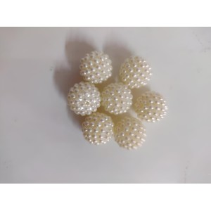 HiTechMart 10mm Round Dotted Ball Shaped Creamy White Pearl Plastic Beads for Jewelry, Arts & Crafts, Embroidery, Bracelets - Women, Girls & Kids. (Pack of 100) HiTechMart 10mm Round Dotted Ball Shaped Creamy White Pearl Plastic Beads for Jewelry, Arts & Crafts, Embroidery, Bracelets - Women, Girls & Kids. (Pack of 100)
