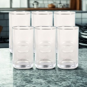 6-Piece Clear Glass Tumbler Set – 6 oz Drinking Glasses for Water, Juice, Soda & Cocktails 6-Piece Clear Glass Tumbler Set – 6 oz Drinking Glasses for Water, Juice, Soda & Cocktails