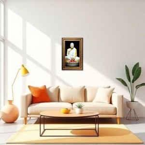 Ramakrishna Paramahamsa Digital Golden Balck Color Photo Frame | Hindu Religious Wall Decor | 10x16 Inches - Inspirational Wall Art for Office, Home Decor - Ideal Spiritual Gift (F16619) Ramakrishna Paramahamsa Digital Golden Balck Color Photo Frame | Hindu Religious Wall Decor | 10x16 Inches - Inspirational Wall Art for Office, Home Decor - Ideal Spiritual Gift (F16619)