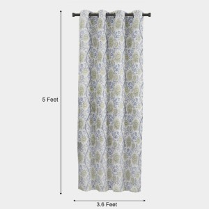 Home Beautiful 5 ft. Light Blue Polyester Curtain - (M2806) Home Beautiful 5 ft. Light Blue Polyester Curtain - (M2806)
