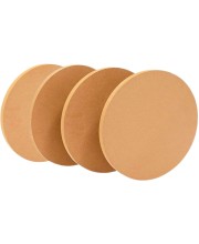 3mm MDF Board 4inch Round Cutouts for Arts & Crafts, Smooth Unfinished Wood Circles for Painting, DIY Crafts, Laser Cutting & Engraving (Pack of 4) 3mm MDF Board 4inch Round Cutouts for Arts & Crafts, Smooth Unfinished Wood Circles for Painting, DIY Crafts, Laser Cutting & Engraving (Pack of 4)
