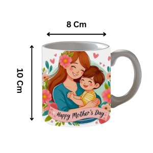 Happy Mother’s Day Printed Customized Coffee Mug – 325 Ml Ceramic Mug – Gift for Mom from Daughter or Son – Dishwasher & Microwave Safe Happy Mother’s Day Printed Customized Coffee Mug – 325 Ml Ceramic Mug – Gift for Mom from Daughter or Son – Dishwasher & Microwave Safe
