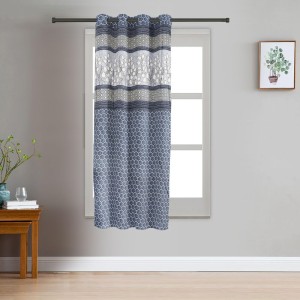 Home Beautiful 5 ft. Blue Polyester Curtain - (M2780) Home Beautiful 5 ft. Blue Polyester Curtain - (M2780)