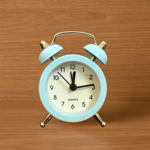 Small Twin-Bell Analog Alarm Clock for Bedroom | Cute Light Sky Blue Vintage Table Clock with Loud Alarm | Battery Operated Mini Bedside Clock for Kids & Adults (1 Pc) (3.8/5inch) (Sky Blue) Small Twin-Bell Analog Alarm Clock for Bedroom | Cute Light Sky Blue Vintage Table Clock with Loud Alarm | Battery Operated Mini Bedside Clock for Kids & Adults (1 Pc) (3.8/5inch) (Sky Blue)