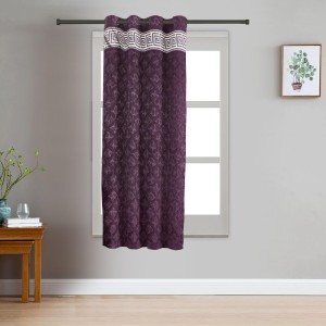 Home Beautiful 5 ft. Dark Grey Polyester Curtain - (M2777)
