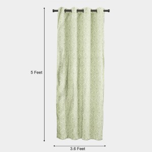 Home Beautiful 5ft. Light Green Polyester Curtain - (M2759) Home Beautiful 5ft. Light Green Polyester Curtain - (M2759)